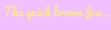 Image with Font Color FAE591 and Background Color F2BFFF